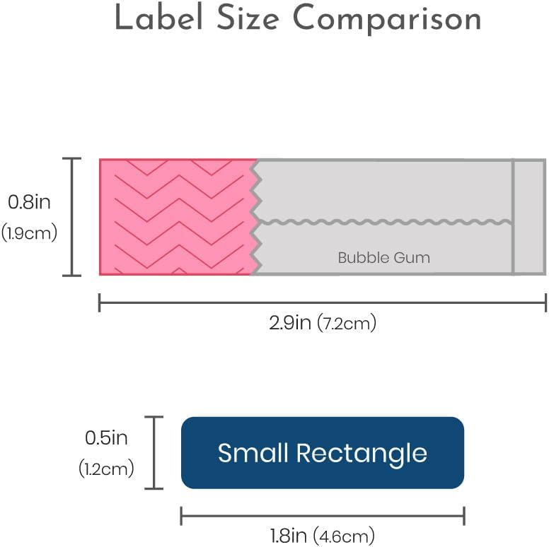 Name Bubbles - Custom Small Rectangle Name Labels for Kids (64 Labels) - Personalized Waterproof Name Stickers for Daycare, Lunch Boxes, Water Bottles, Shoes, School Supplies, & Camp (Dogs)