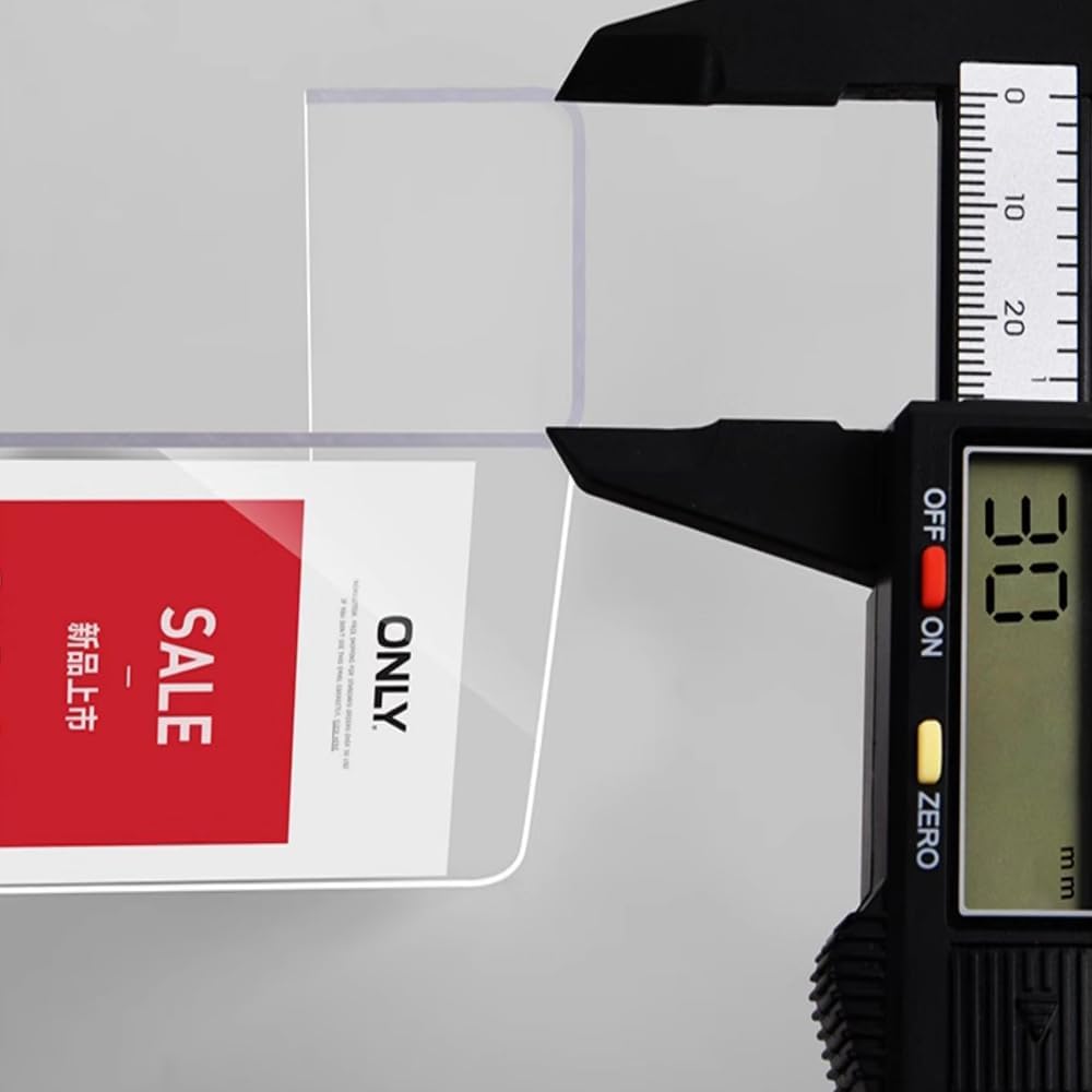 Acrylic Sign Holder Price Tag Displays Sign Holder Ads Display Stand for Retail Store Clothing Price (Horizontal A5 210×148mm/8.27×5.83inches)