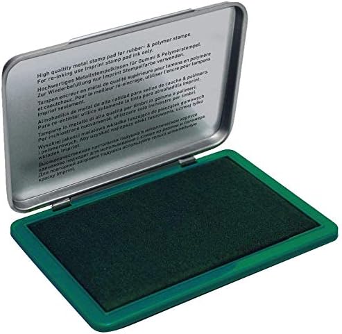 Trodat Imprint 9071M Metal Stamp Pad, 2" x 3-1/2", Green