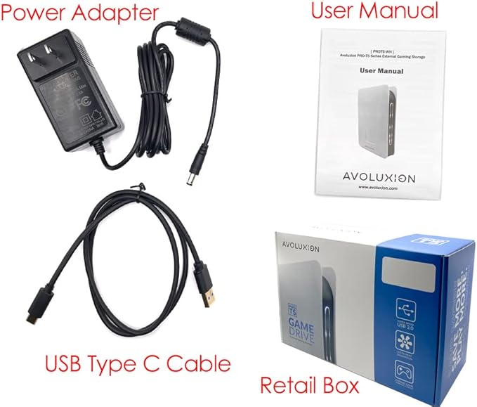 Avolusion PRO-T5 Series USB 3.0 External Hard Drive for WindowsOS Desktop PC/Laptop (White) - 2 Year Warranty (10TB) (Renewed)