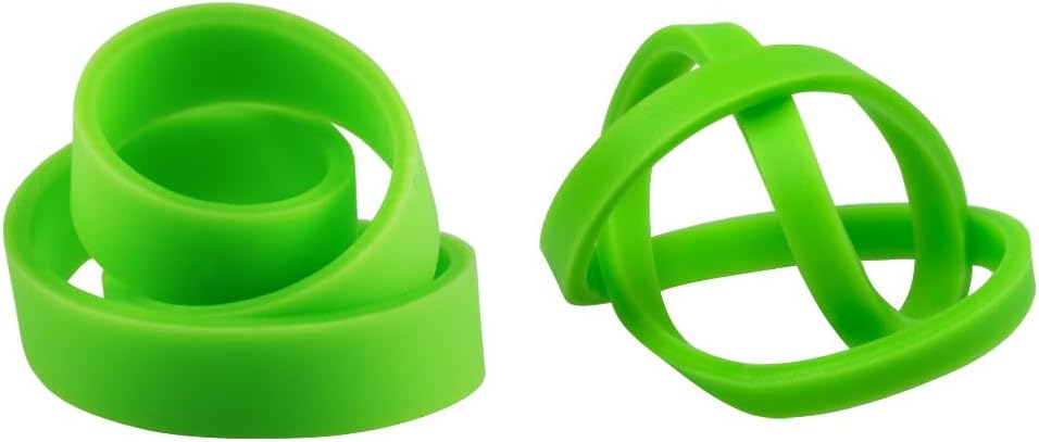 JAM PAPER Colorful Rubber Bands - Sizes 33 & 64 Set - Green Multi-Purpose Rubberbands - 200/Pack