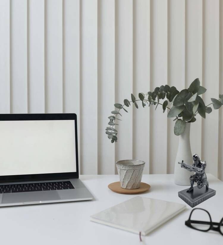 Medieval Knight Pen Holder Office Desk Decor Birthday Gifts for Men Father Husband Unique