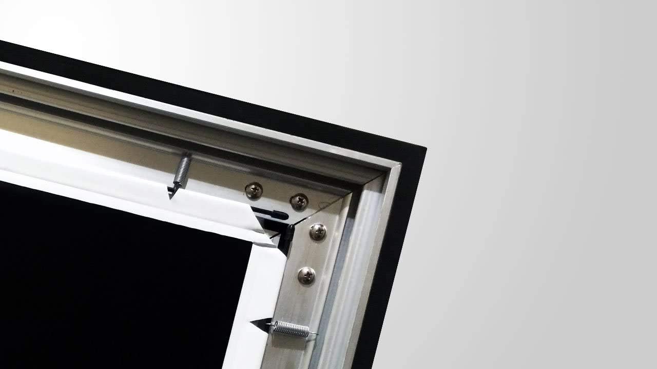 Silver Ticket Products STR Series 6 Piece Home Theater Fixed Frame 4K / 8K Ultra HD, HDTV, HDR & Active 3D Movie Projection Screen, 16:9 Format, 92" Diagonal, Woven Acoustic Material STR-16992-WAB