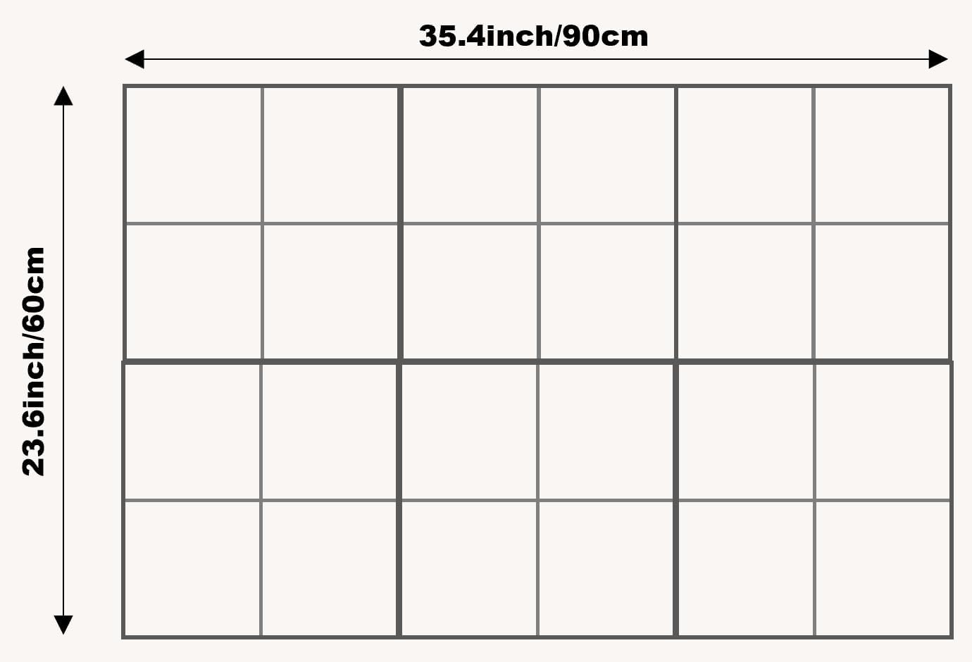 Cork Board 24 x36 Alternative - 6 Pack Felt Wall Tiles with Safe Removable Adhesive Tabs, Cork Boards for Walls Cork Board for Home Office Pin Board Tack Board - Ivory