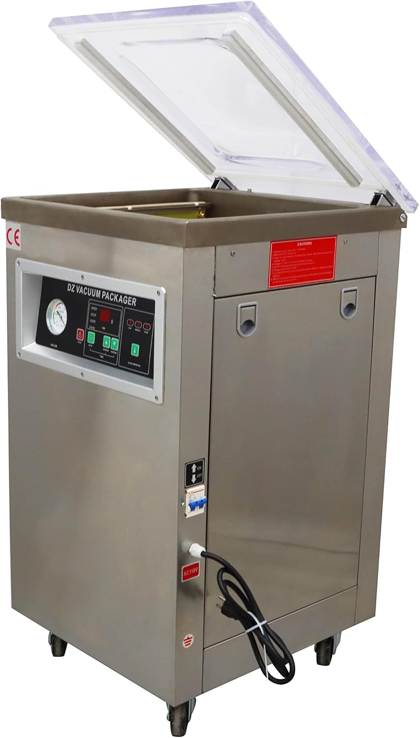 INTSUPERMAI DZ-400 Single Chamber Vacuum Packaging Machine Microcomputer Operation Panel Vacuum Sealing Machine Packaging Sealer 110V