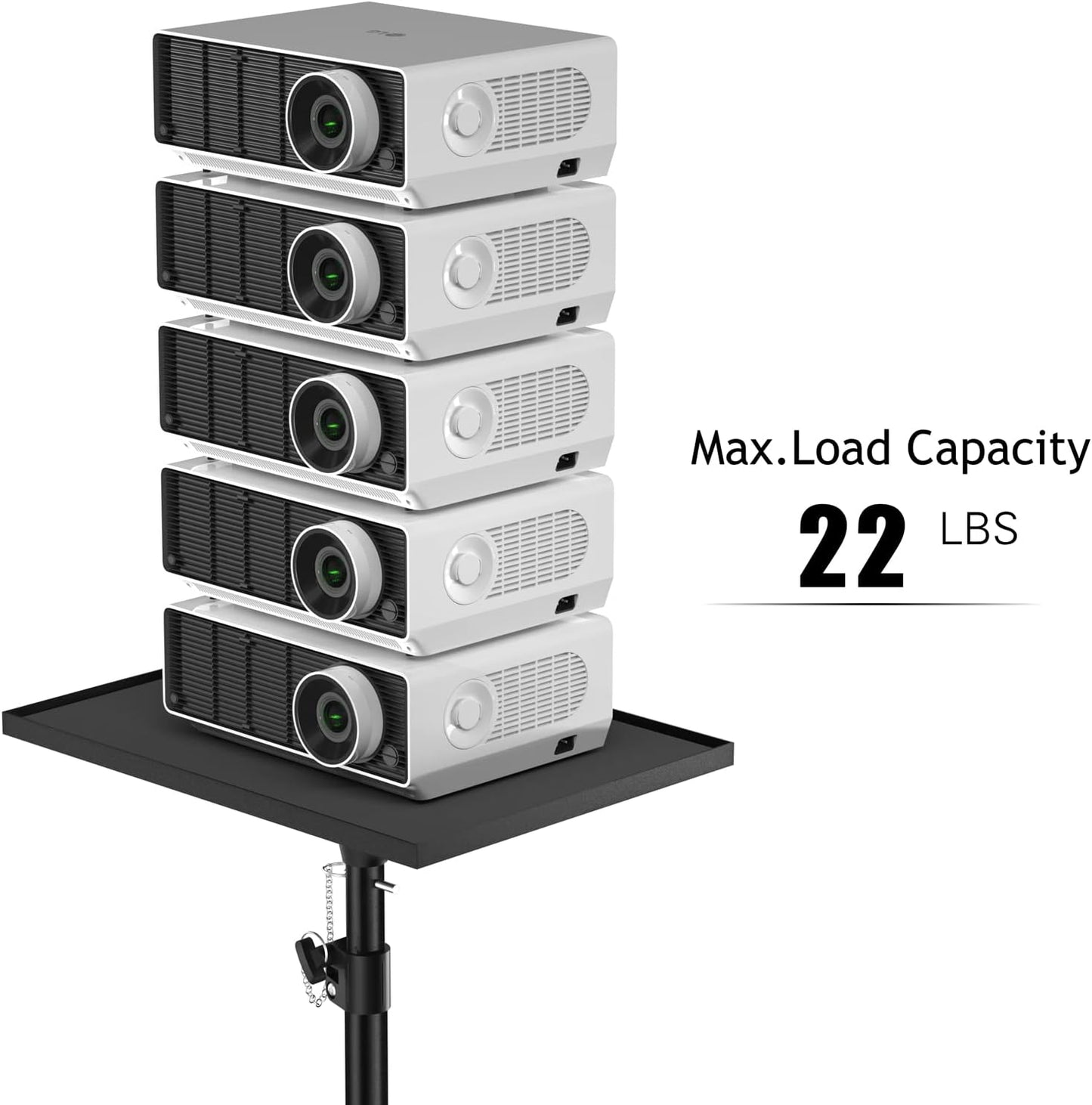 Projector Stand Tripod - Laptop Tripod Projector Stand Adjustable Height 22 to 47 Inch, Projector Tripod Stand, Tripod for Porjector, Projector Stand for Outdoor Movies