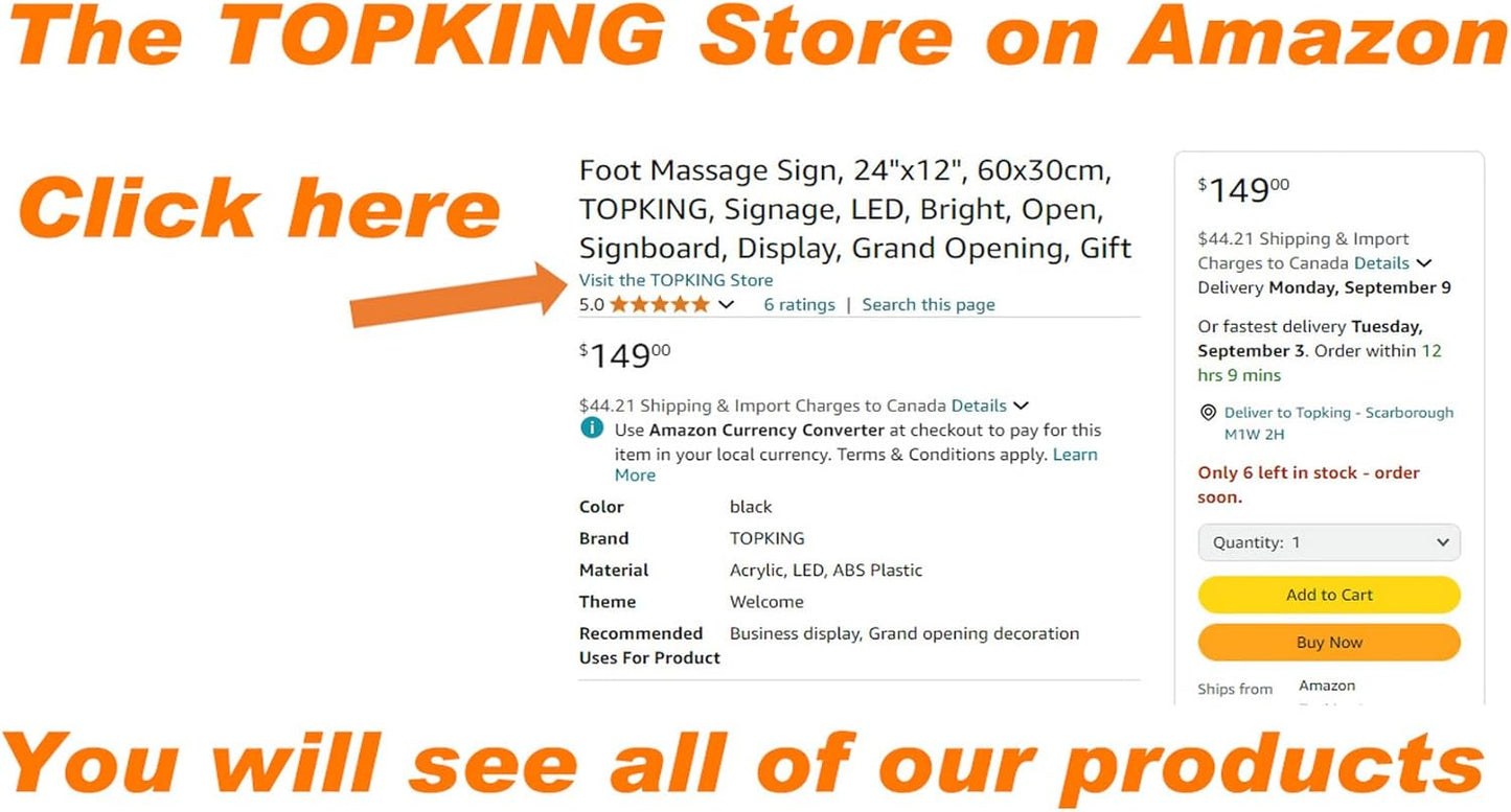 Subs Sign, 16"x16", 40x40cm, TOPKING, LED, Neon, Florescent, Signage, Signboard, Display, Billboard, Screen, Grand Opening, Gift