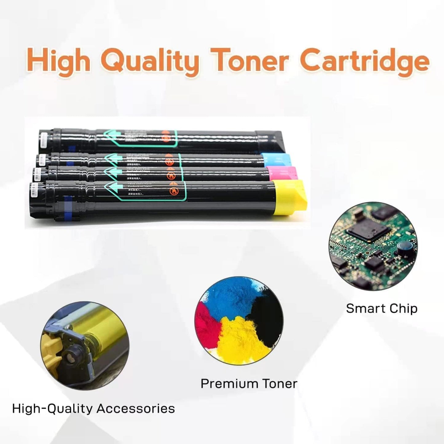 LEDES C8030 Toner Cartridge Replacement for Xerox Altalink C8030 C8035 C8045 C8055 C8070 006R01697 006R01698 006R01699 006R01700, 26,000 Extra High Capacity Toner Cartridge (4 Packs, BCMY)