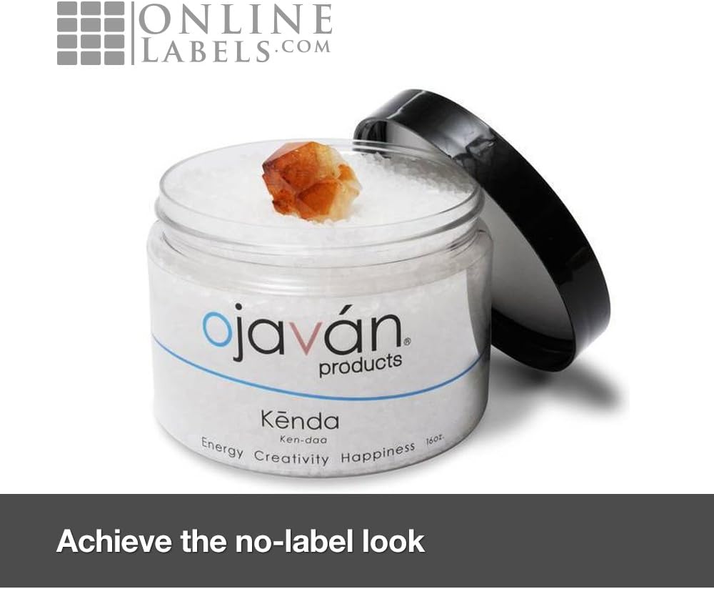 8.5 x 11 Crystal Clear Gloss Sticker Paper (Inkjet Printers Only) - 25 Sheets - Full Sheet Labels - OnlineLabels