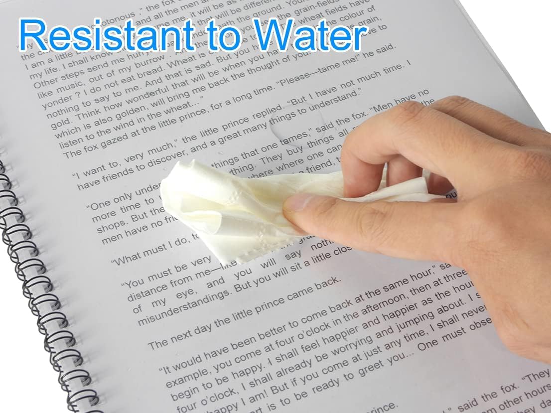 Rayson Clear Binding Cover - 12 mil Polypropylene, 8-1/2 × 11 inches, Durable Un-Punched Plastic Presentation Covers, 50-Pack (PP350C)