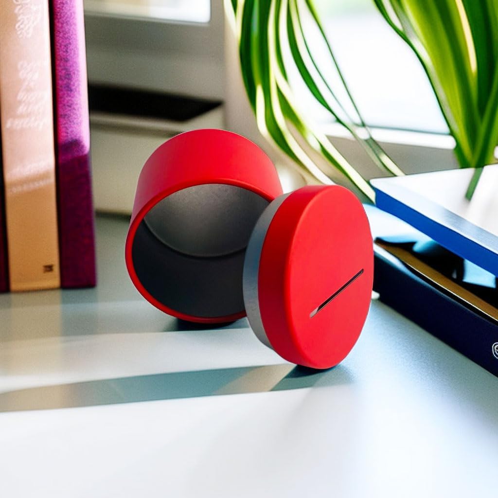 Postage Stamp Dispenser - Stamp Roll Dispenser Red Iron can Material Stamp Dispenser Compact and Impact-Resistant for Desk Organization of Home Office Supplies