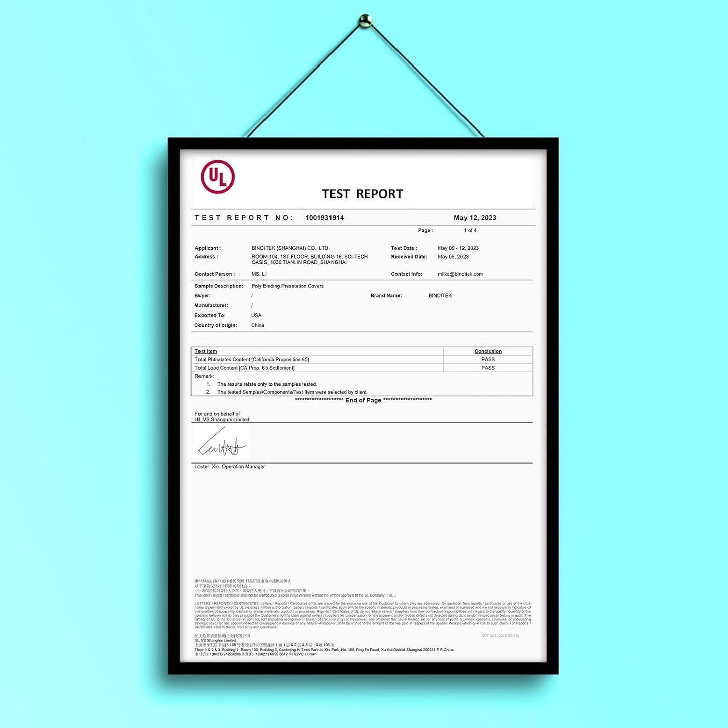 Binditek 50 Pack 16 Mil Leather-Textured Heavyduty Polycovers, Letter Size, Plastic Binding Presentation Back Covers, 8-1/2 x 11", Square Corners, Unpunched, Navy