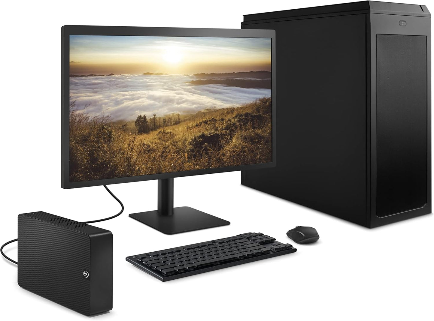 Seagate Expansion 24 TB External Hard Drive HDD - USB 3.0, with Rescue Data Recovery Services (STKP24000400)