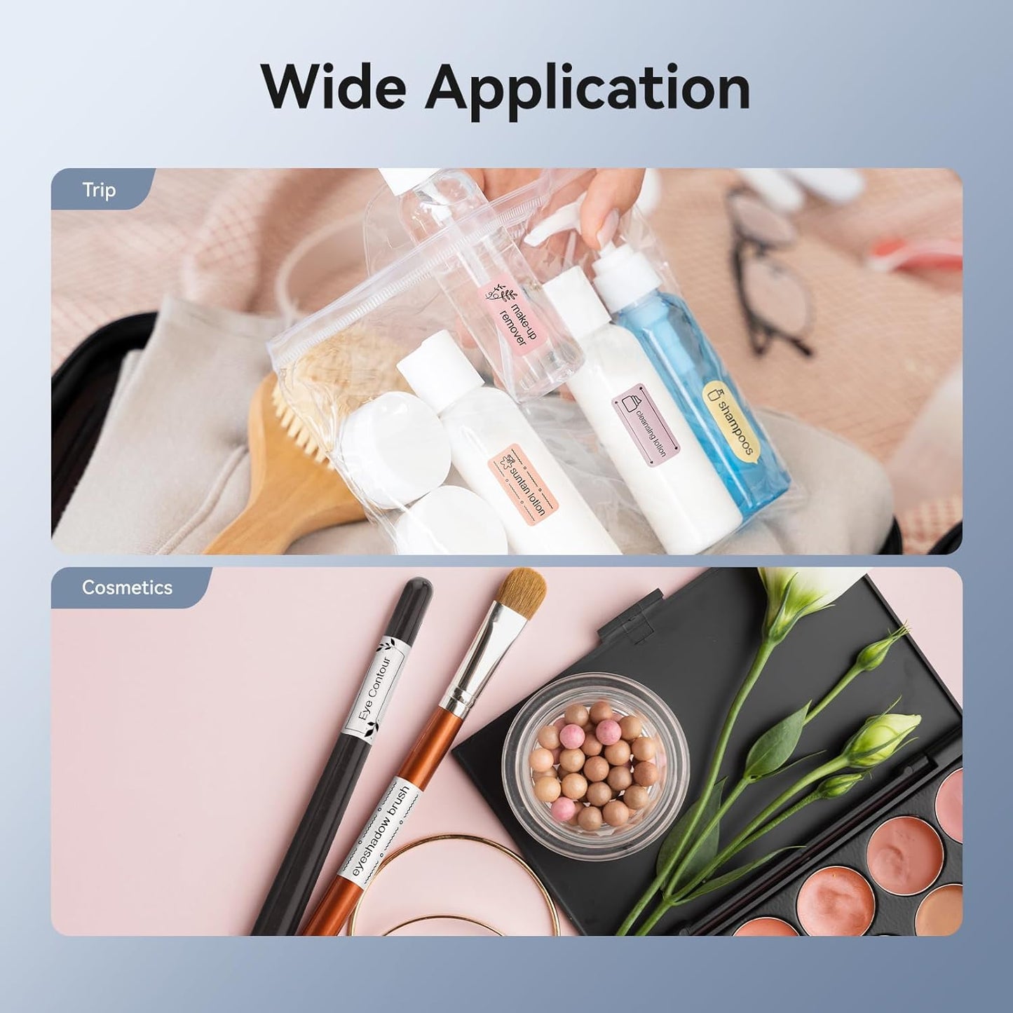 NIIMBOT D11 New Version Label Maker Machine with Tape,300DPI Bluetooth Label Printer, Portable Thermal Printer,Sticker Maker for Organizing Home Office School,Black