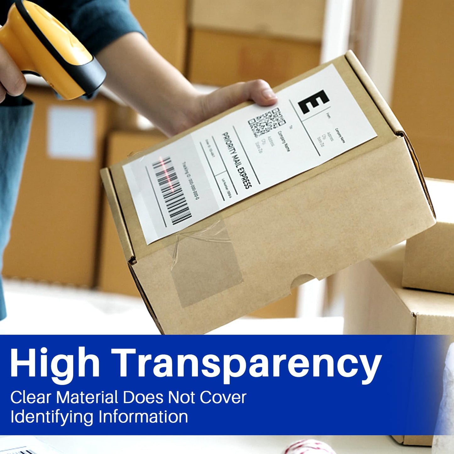 Clear Packing Tape, 36 Rolls Heavy Duty Packaging Tape with Dispensers for Packing Shipping Moving and Sealing, Thicker Packing Tape-2" x 65 Yards Per Roll, 2340 Total Yards