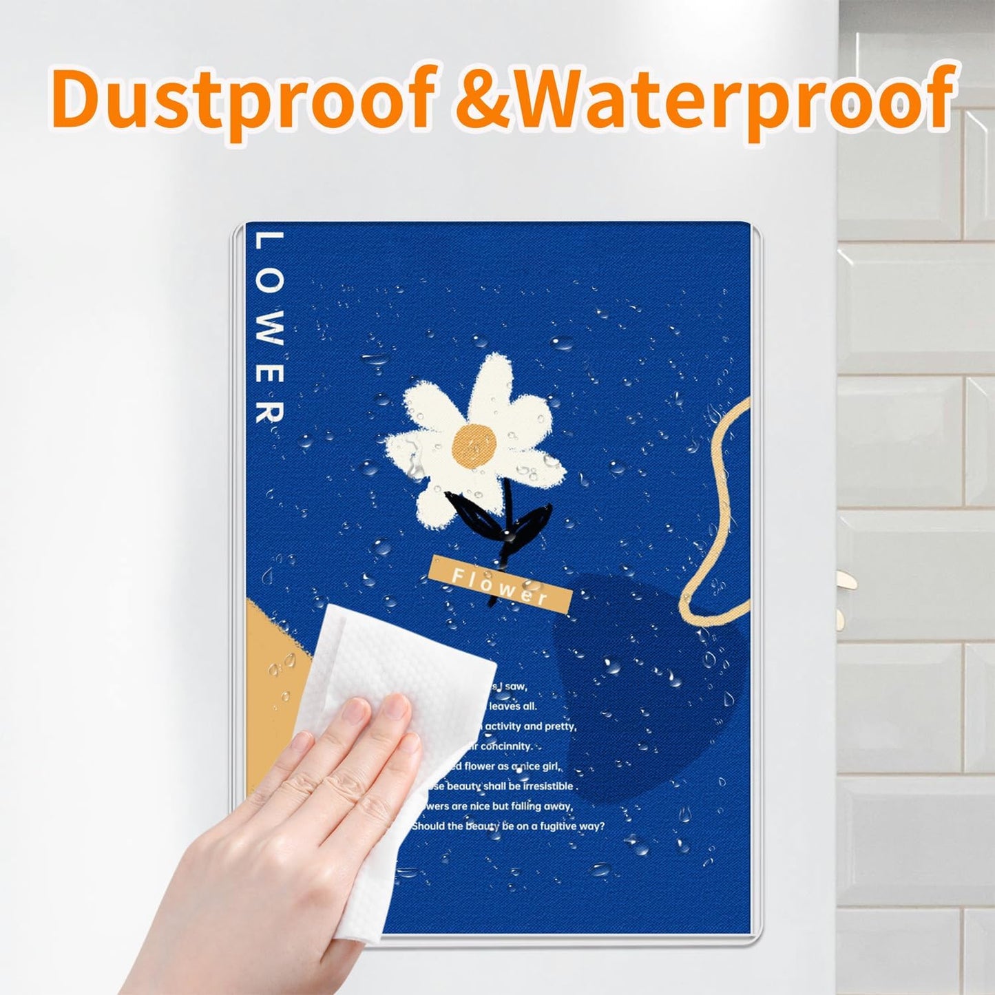 Magnetic Wall Sign Holder 8.5x11 10 Pack, Clear Rigid Plastic Sign Holders with Magnet Strips and Adhesive Strips for Office/Restaurant Door/Display Window Poster/Document