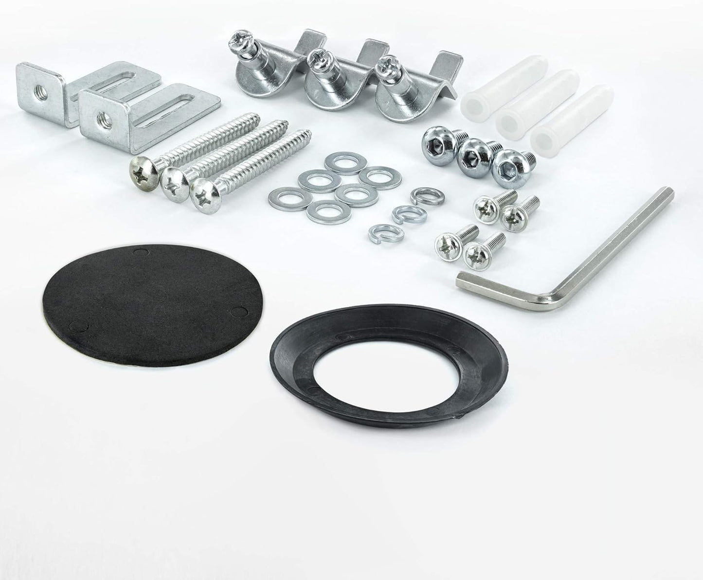 Cmple - Universal Adjustable Ceiling Projector Mount, 360 Degree Swivel Rotatable Projector Bracket - Max 22lbs (Silver)