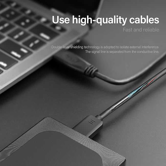1TB External Hard Drive Ultra Slim Portable HDD-USB 3.0 USB-C for PC, Mac, Laptop, PS4, Xbox one,Xbox 360