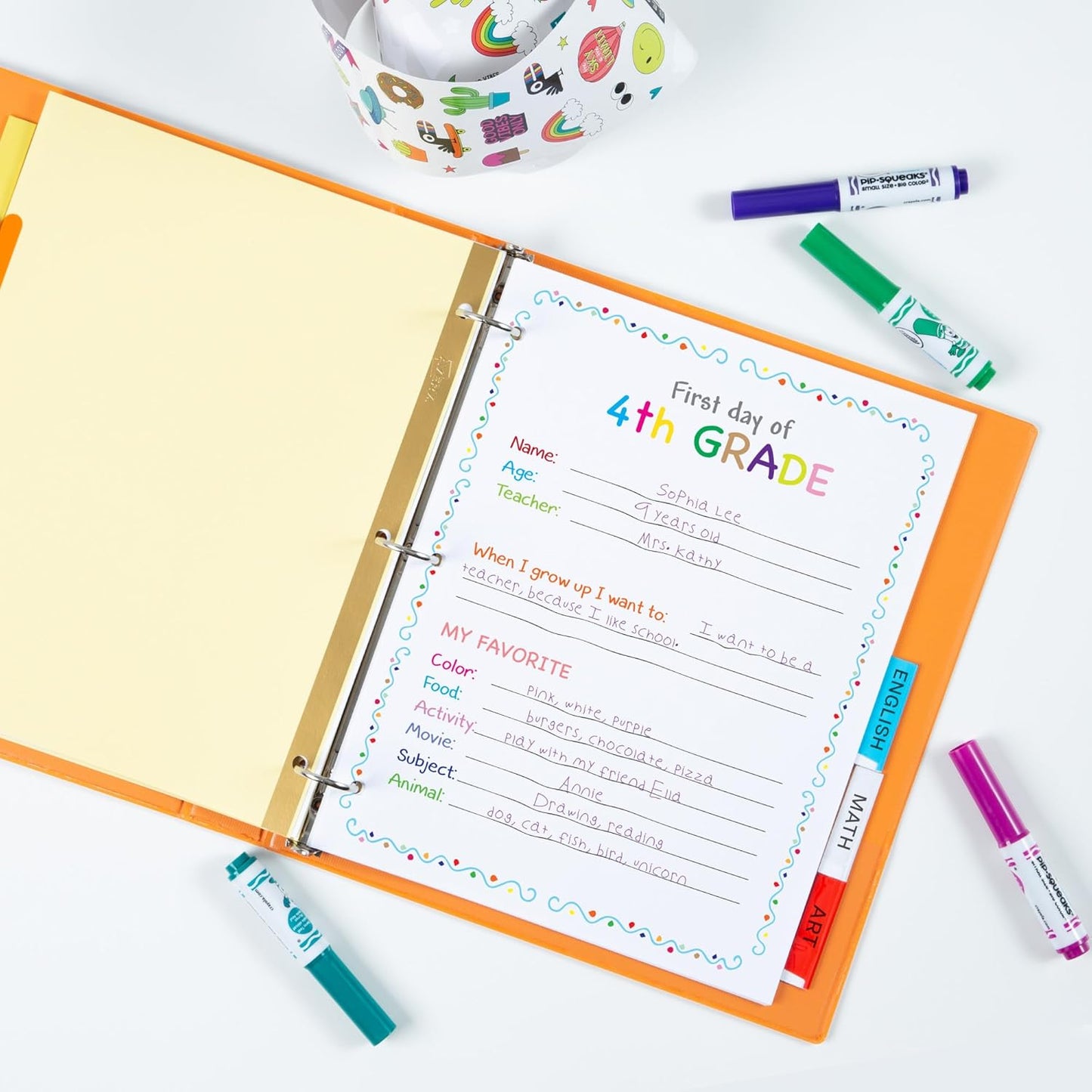 Avery Binder Dividers - 5-Tab Insertable Multicolor Big Tabs for Binders, 6 Sets of Dividers (11109)