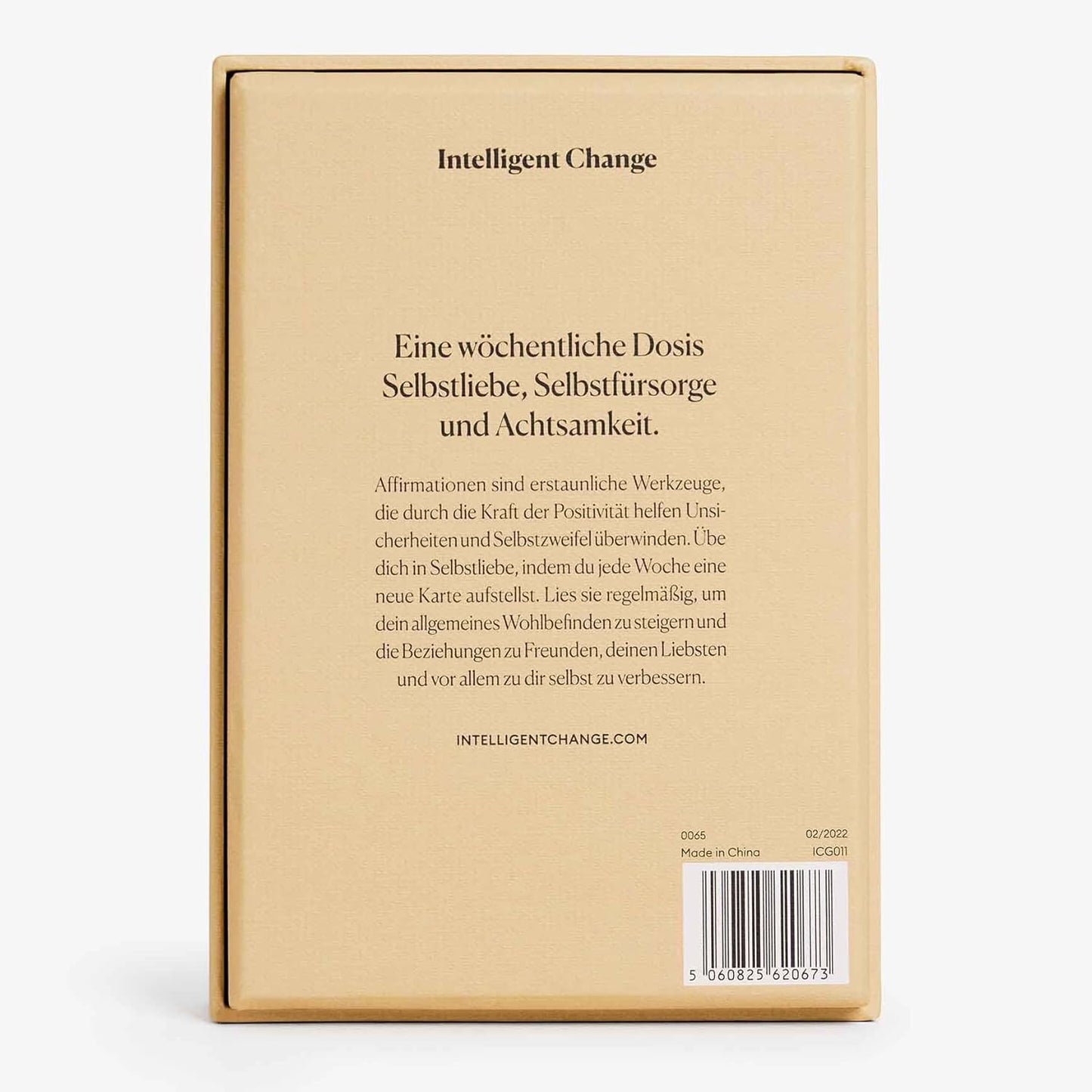 Intelligent Change German Mindful Affirmation Cards, Daily Words of Encouragement Cards, Self Affirmation Inspirational Gifts, Self Care Box of Positive Affirmations, Display Stand, Deck of 52