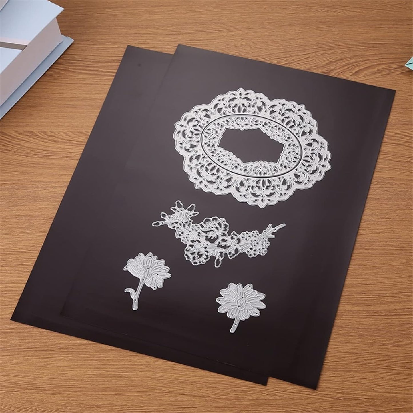 A4 Size Rubber Soft Magnet Sheets Magnetic Storage Sheet for Cutting Dies Storage 0.3mm Thick 10 Pieces Set 11.7x8.2inch Black Metal Dies Storage Sheet