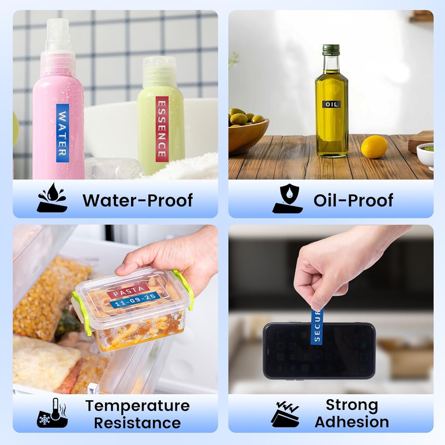 Zodzi Embossing Label Maker, Vintage Embossed Label Makers, Manual Retro Label Maker Machine for Home Kitchen Office Kids School Items, Old School Embosser with 3 Rolls 9mm 3D Labeler Waterproof Tapes