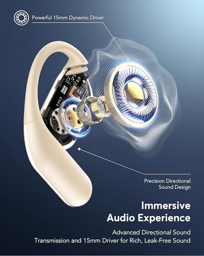 AI Translation Earbuds Real Time - Audifonos Traductores Inglés Español, 3-in-1 Translator Device, Supports 144 Languages & Accents, Open Ear Earbuds with Charging Case,Beige Khaki