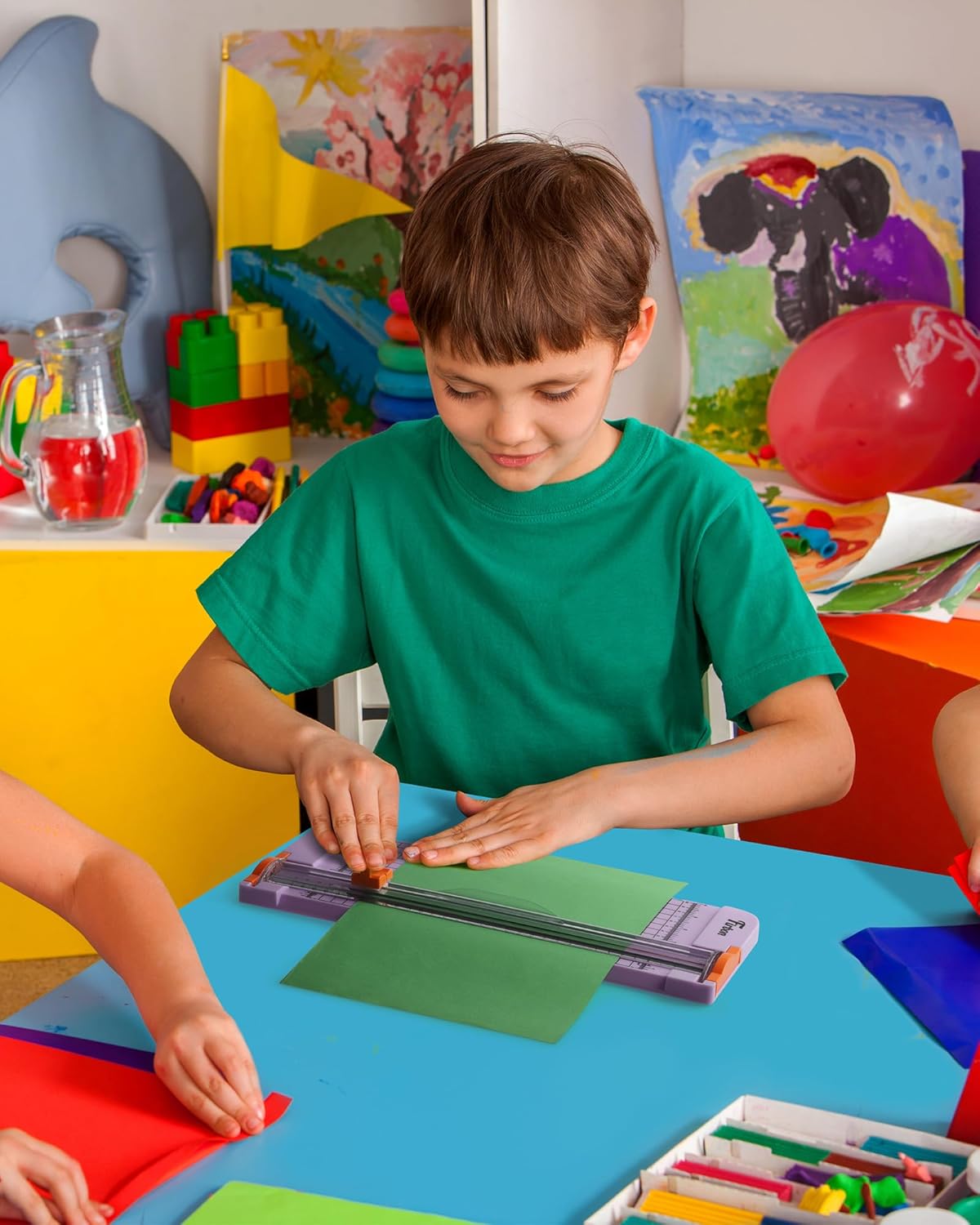 Firbon Purple A4 Paper Cutter, 12 Inch Titanium Straight Paper Trimmer with Side Ruler for Scrapbooking Craft, Paper, Coupon, Label, Cardstock