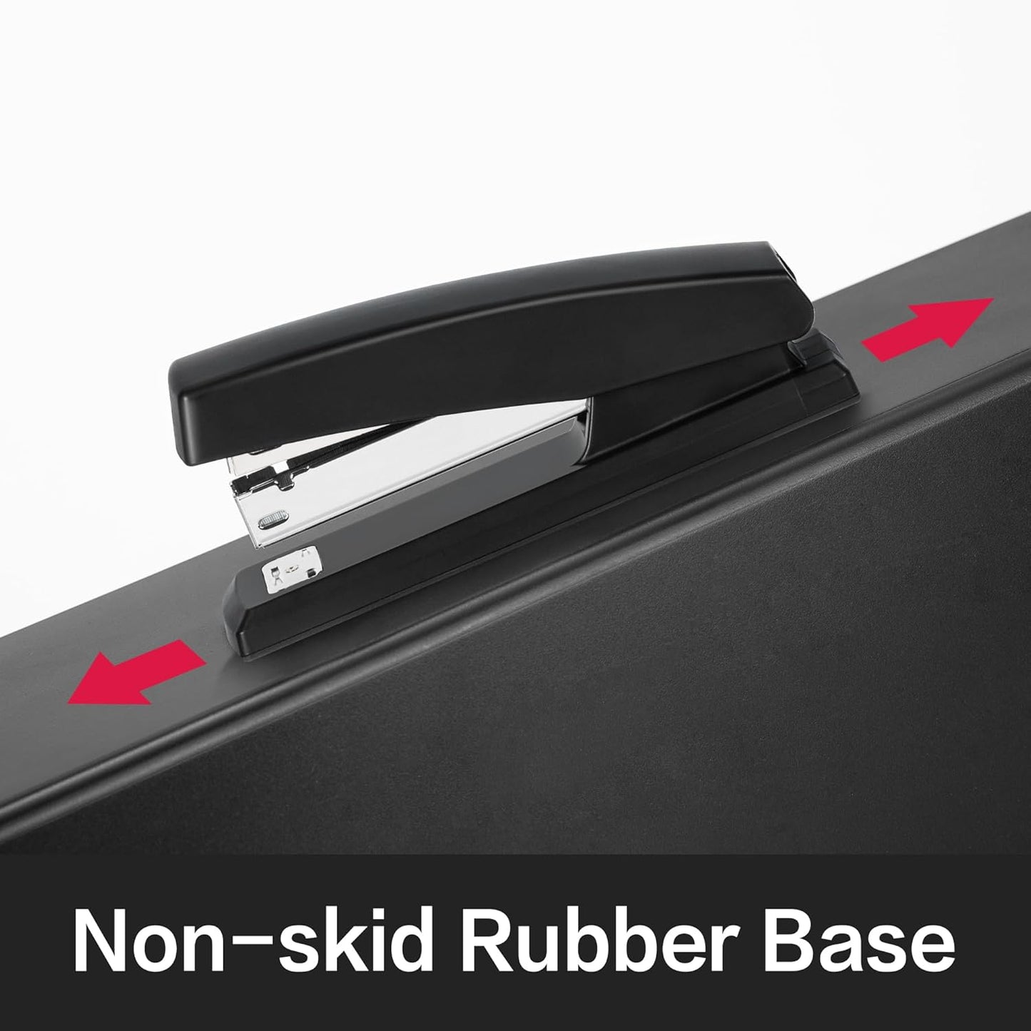 Deli Stapler, Desktop Stapler, 2 Pack, Office Stapler, 25 Sheet Capacity, Includes 2000 Staples and 2 Staple Removers, 2 Pack,Black