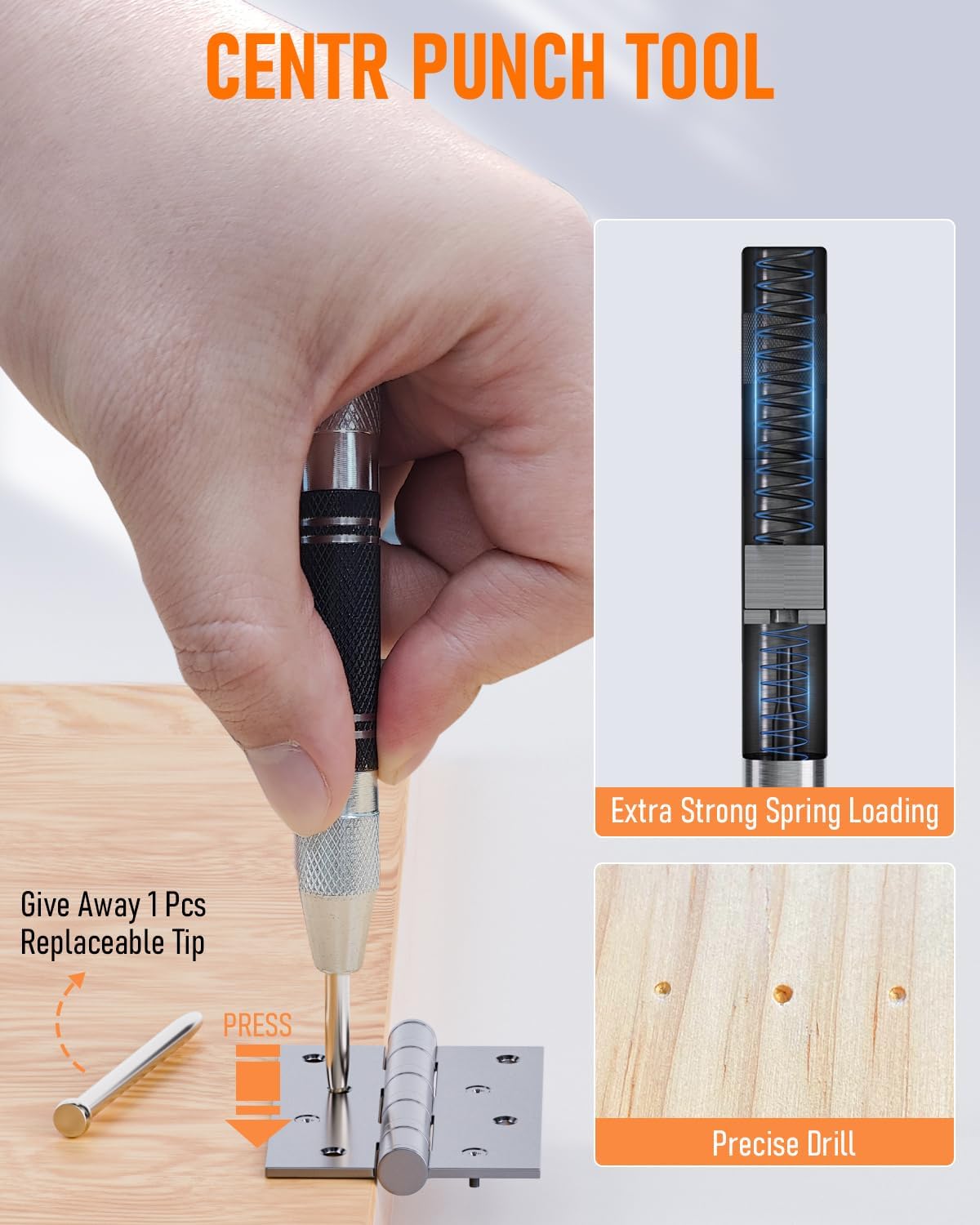 Nicpro 18 Pack Carpenter Pencils Mechanical, Construction Pencils with 60 Refill, Automatic Center Punch and Carbide Scribe Tool, 2.0mm Mechanical Pencil for Woodworking, Best Carpenters Marking Tool