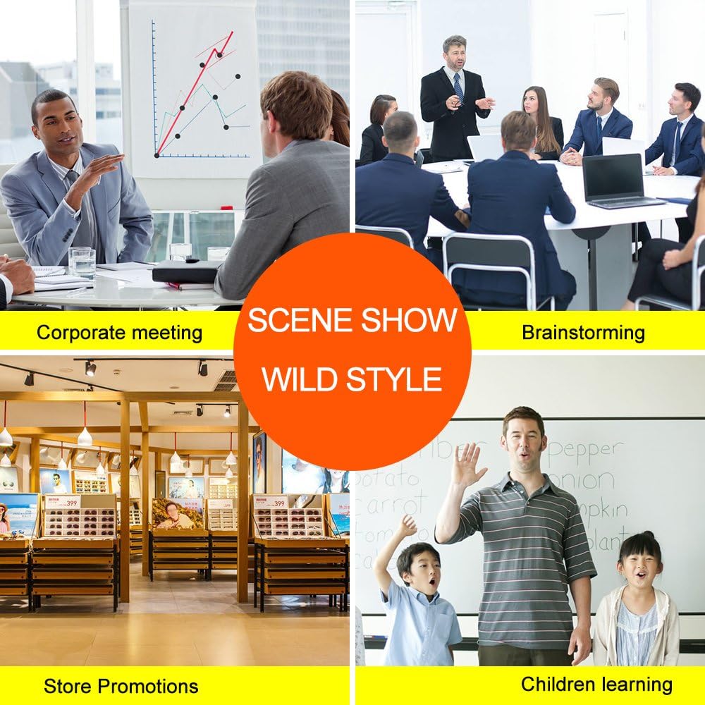 Xiwode Movable Double-Sided Magnetic Whiteboard with Wheels, Upgraded Durable Type of Mesh Bracket, Whiteboard Dimension 60×36,Can be Flipped, Written and Display, Suitable for Office and Classroom