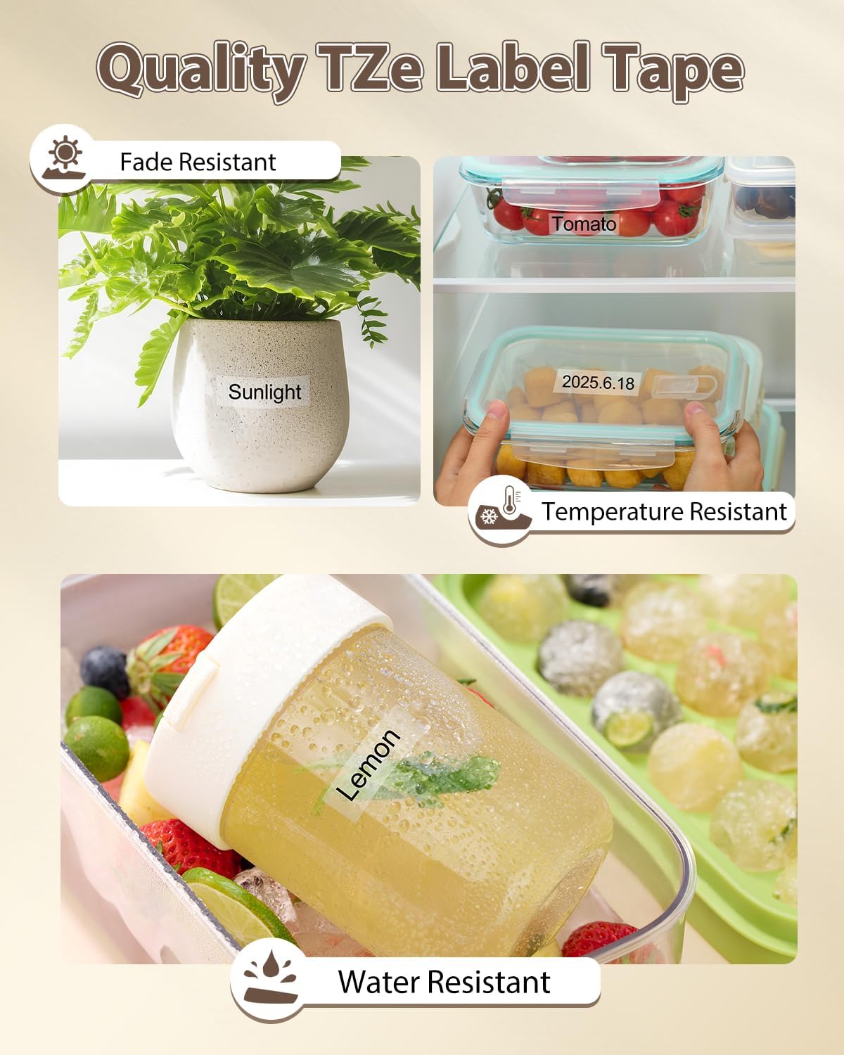 TZe-131 Clear Label Maker Tape Compatible with Brother P-Touch Label Tape 12mm 0.47 Laminated Clear TZ Tape 1/2" Work with Brother PTouch D220 PTD210 PTH110 PTH111 PTP710BT PTD400 Cube, 6-Pack