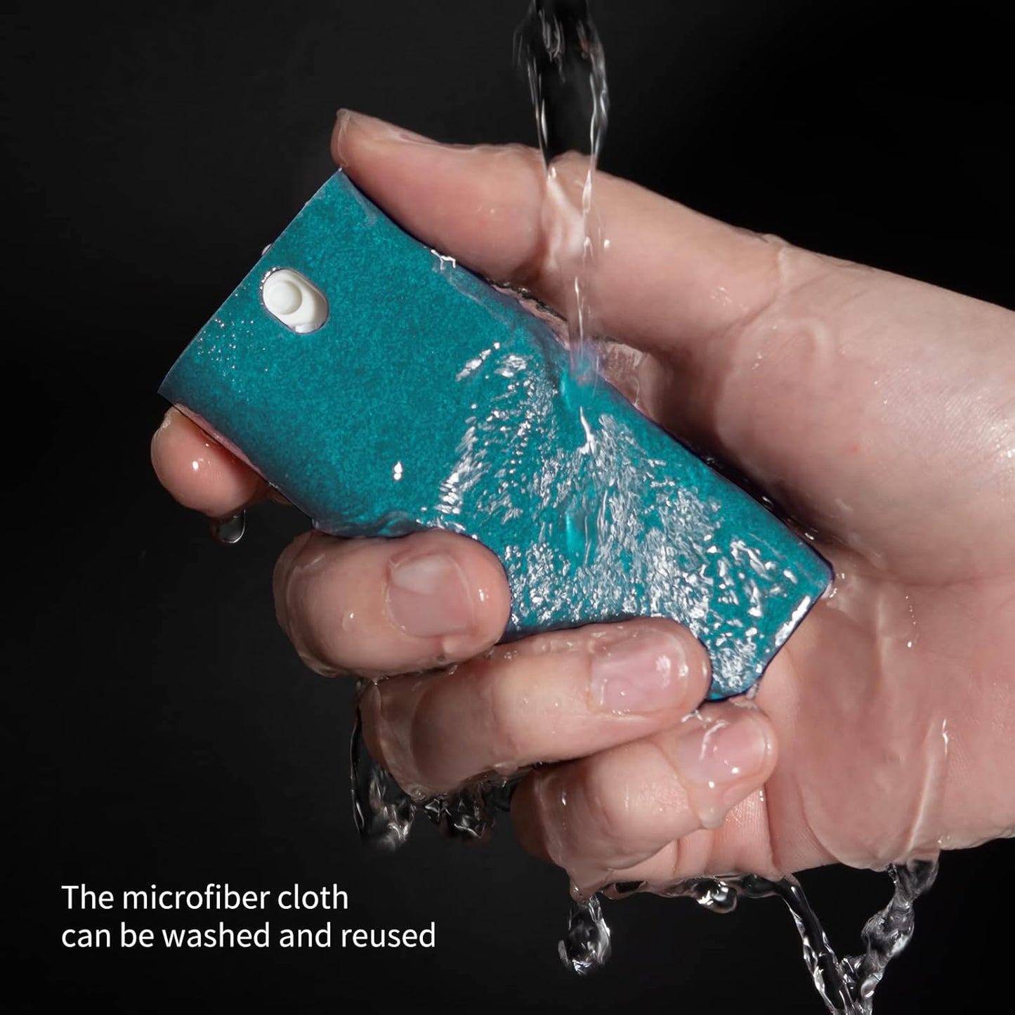 CLICK CLEAN Touchscreen Mist Cleaner, Screen Cleaner, All in One Screen Cleaner Spray with Microfiber and Phone Stand for All Phones, Laptop and Tablet Screens (Blue)