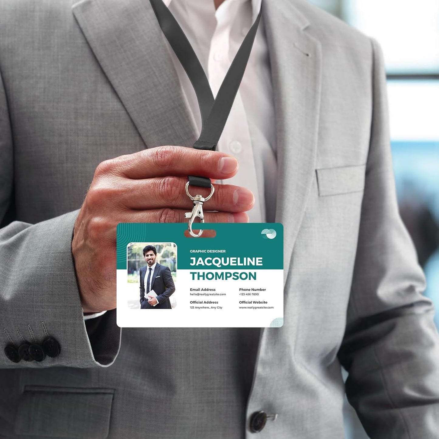 Custom Id Badge Custom Id Card Identification Badges Customizable Personalized Name Badge Customize Name Tag Photo Logo Employee Work Office Volunteer Customized Personal (Vertical-14)