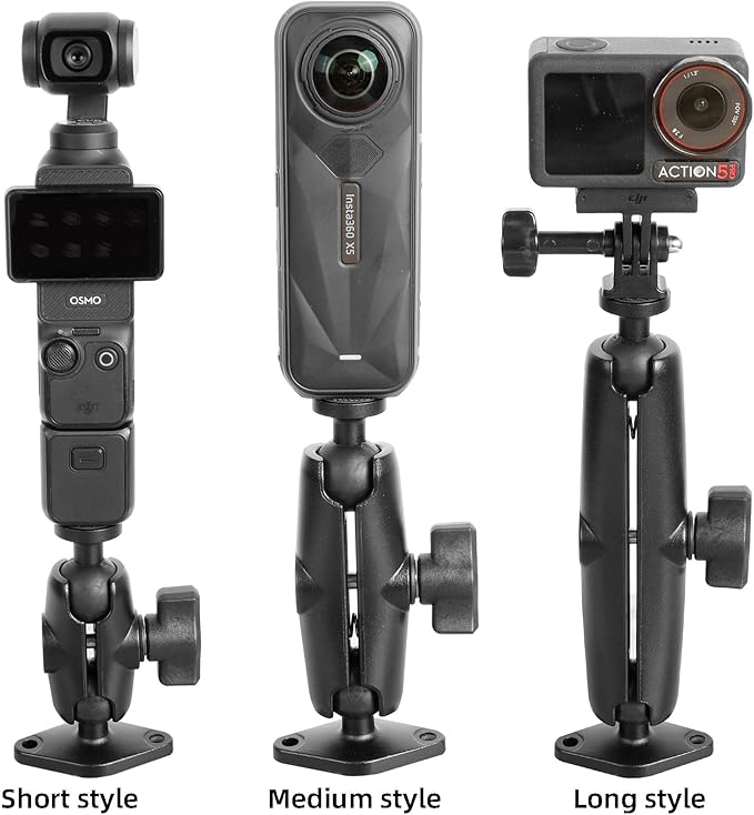 xik 1/4"-20 Thread Camera Mount Holder for Wall/Desk/Car/Boat,AMPS Standard Hole Installation,Fits DSLR, CCTV, Action Cam, Projector, Security Camera