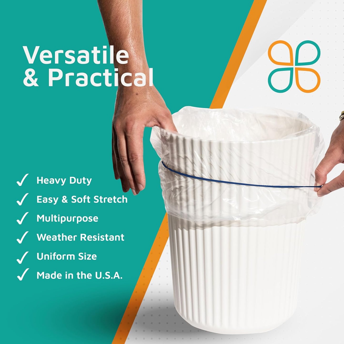 PlasticMill Blue Rubber Bands Size 33 (3 1/2" x 1/8") - #33 Colored Rubber Bands Office Supplies - Strong, Elastic Bands for Crafts, Balloon Garland, Cash, File Folders (500-Pack)