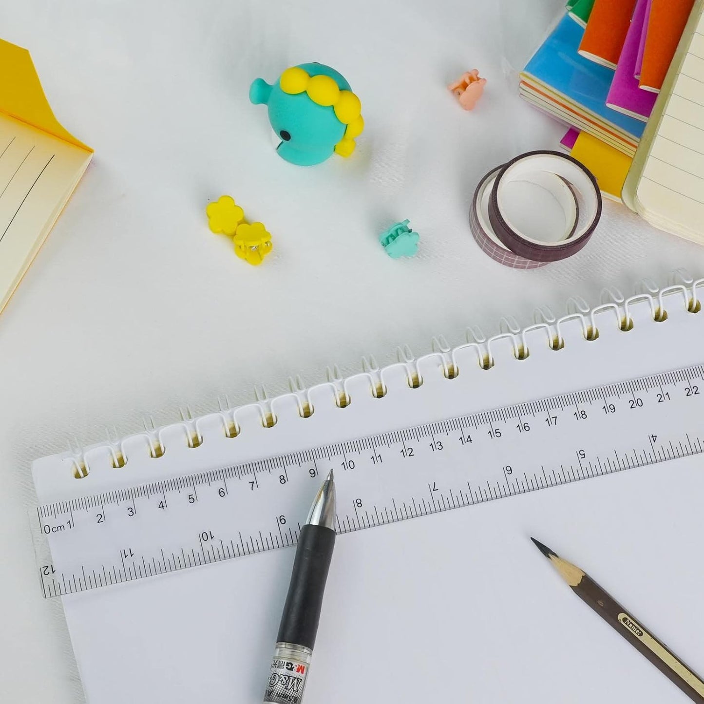 30 Packs Clear Plastic Ruler 12 Inch with Centimeter and Millimeter, Metric Rulers Bulk for Kids Classroom School Office