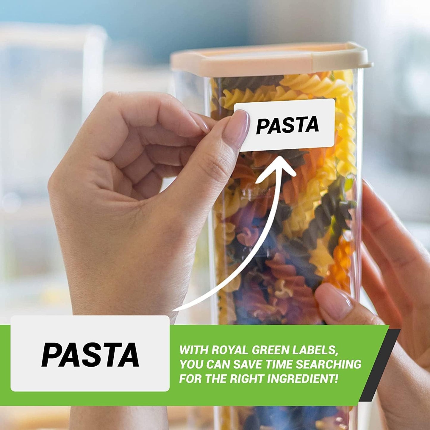 Small Color-Coding Sticker Roll 1.57" x 0.75", 5 Rolls- 2500-Pack, Rectangular Organizing Labels 40mmx19mm (Red) by Royal Green