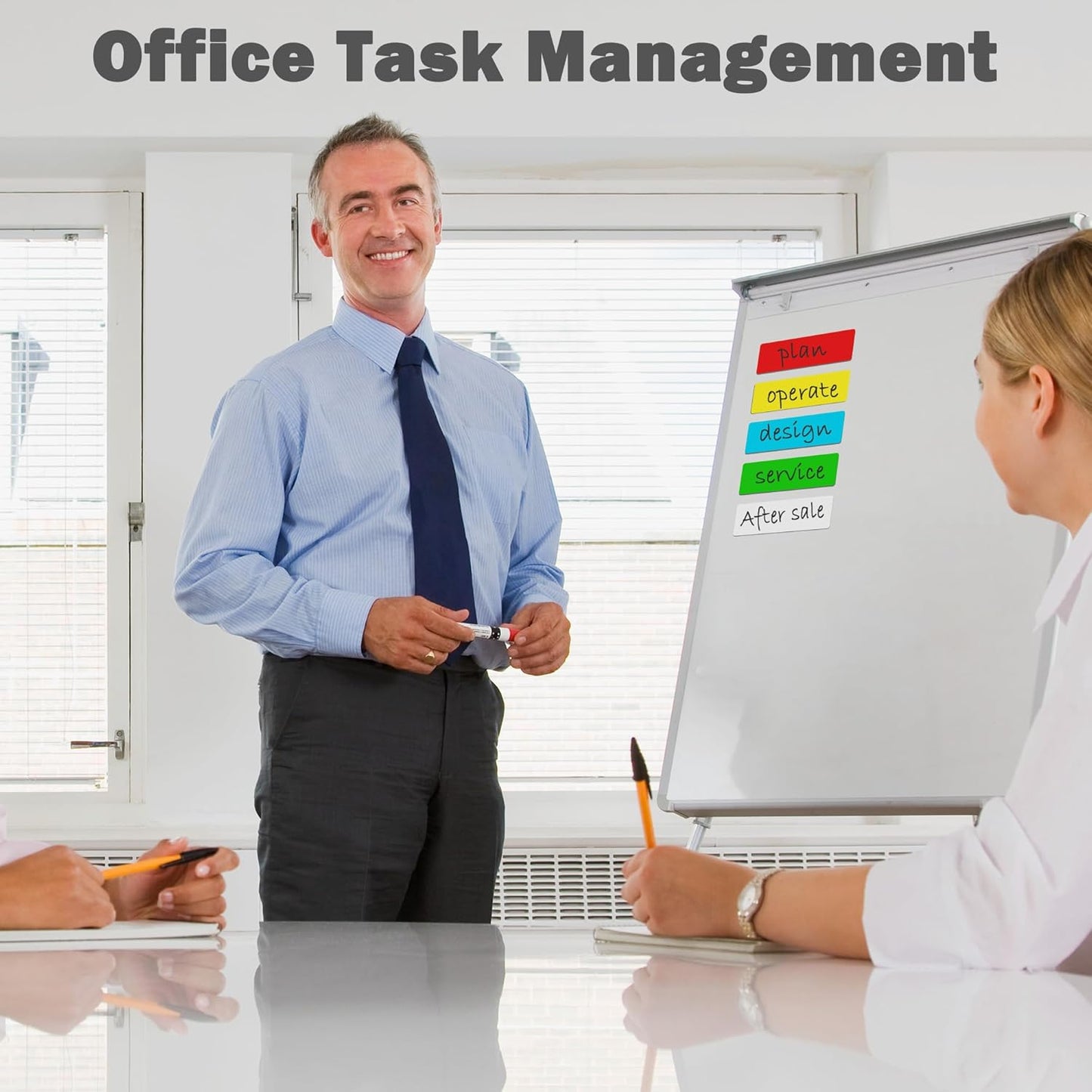 LLPT Dry Erase Magnetic Labels 0.5" x 2" 50 Packs Blank Writable Magnet Stickers Reusable for Refrigerator Shelf Whiteboard Toolbox Craft and Other Metallic Surfaces White (DML0520WT)