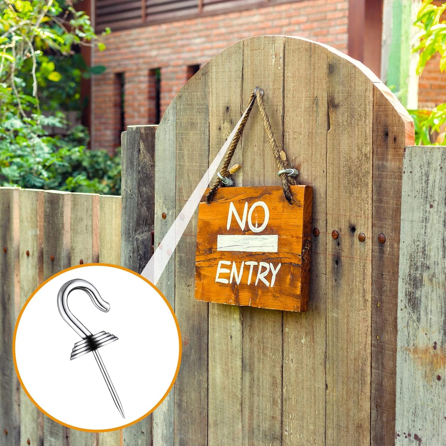 Hotop 60 Pieces Push Pin Wall Hooks Metal Thumb Tack Hangers Iron Alloy Nail Decorative Picture Hooks for 20 Lbs Home Office School Party Supply (Silver)