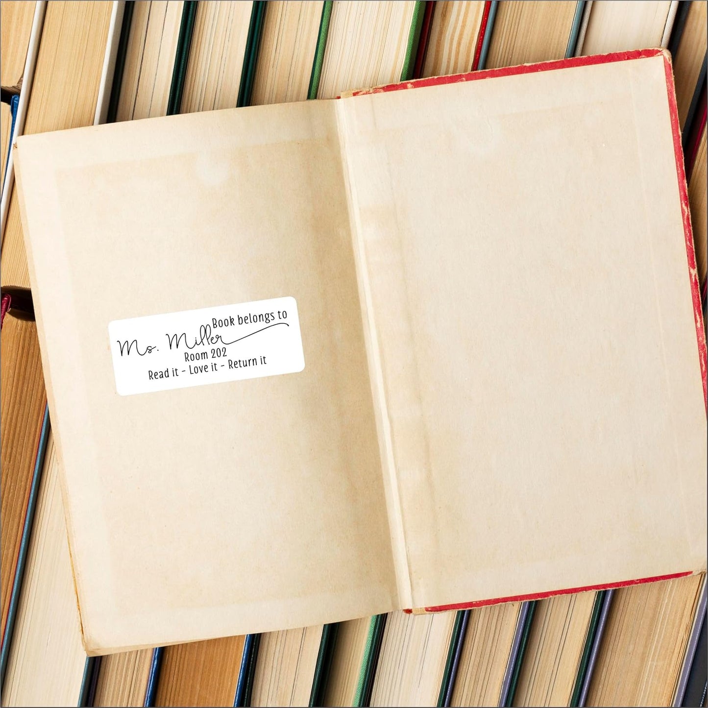 White Address Labels - Personalized Return Address Labels, Custom Printed Mailing and Shipping Labels for Envelopes, Packages, Business, Home Use (Joyful Script)