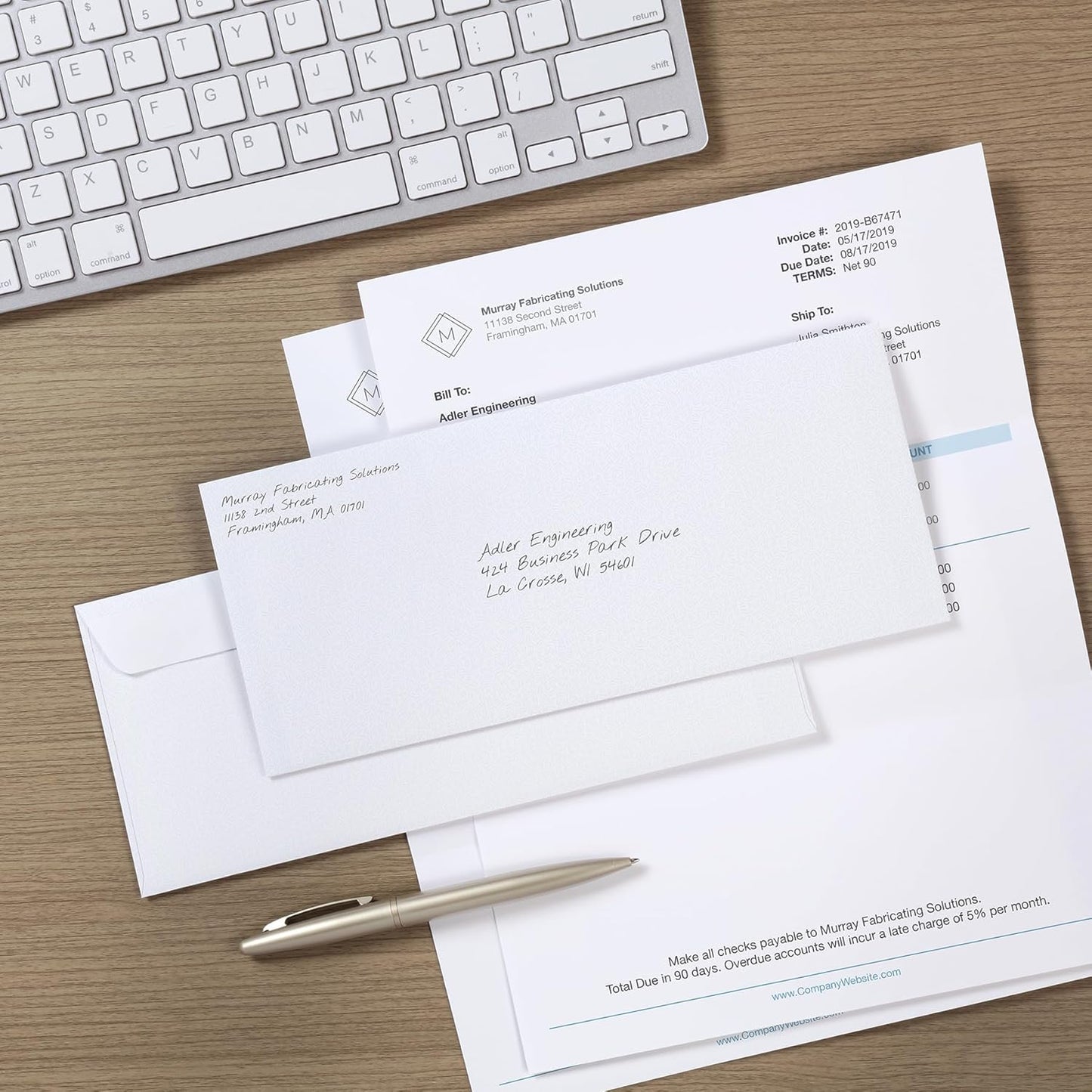 Columbian #10 Self-Seal Security Envelopes, Security Tint and Pattern, Redi-Strip Self-Seal Closure, 24-lb White Wove, 4-1/8" x 9-1/2", 100/Box (1016911)