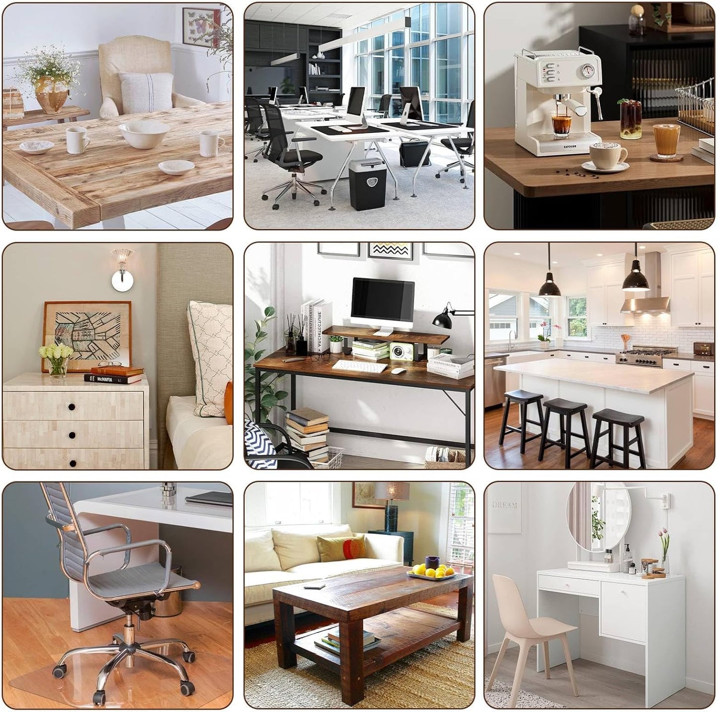 Clear Table Cover Protector 48 x 72 Inch, 2mm Thick Table Protector for Dining Room Table, Clear Plastic Table Cover, Pad Mat for Kitchen, Writing Desk Pad for Desktop