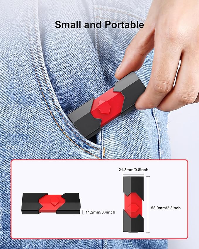 Aiibe 128GB USB C Flash Drive Dual Type C + USB A 128GB Jump Drive Push-Pull Thumb Drive for iPhone 15/16 Smartphone Tablet Computer