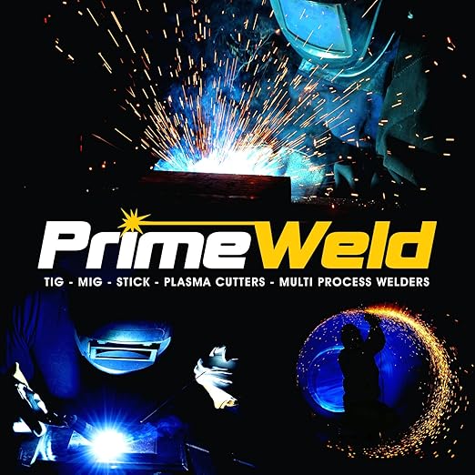 PrimeWeld 50A Air Inverter Plasma Cutter, Portable Plasma Cutting Machine, Premium and Rugged Plasma Cutter Kit, Automatic Dual Voltage 110V/220V AC with Plasma Torch, 1/2" Clean Cut, CUT50D
