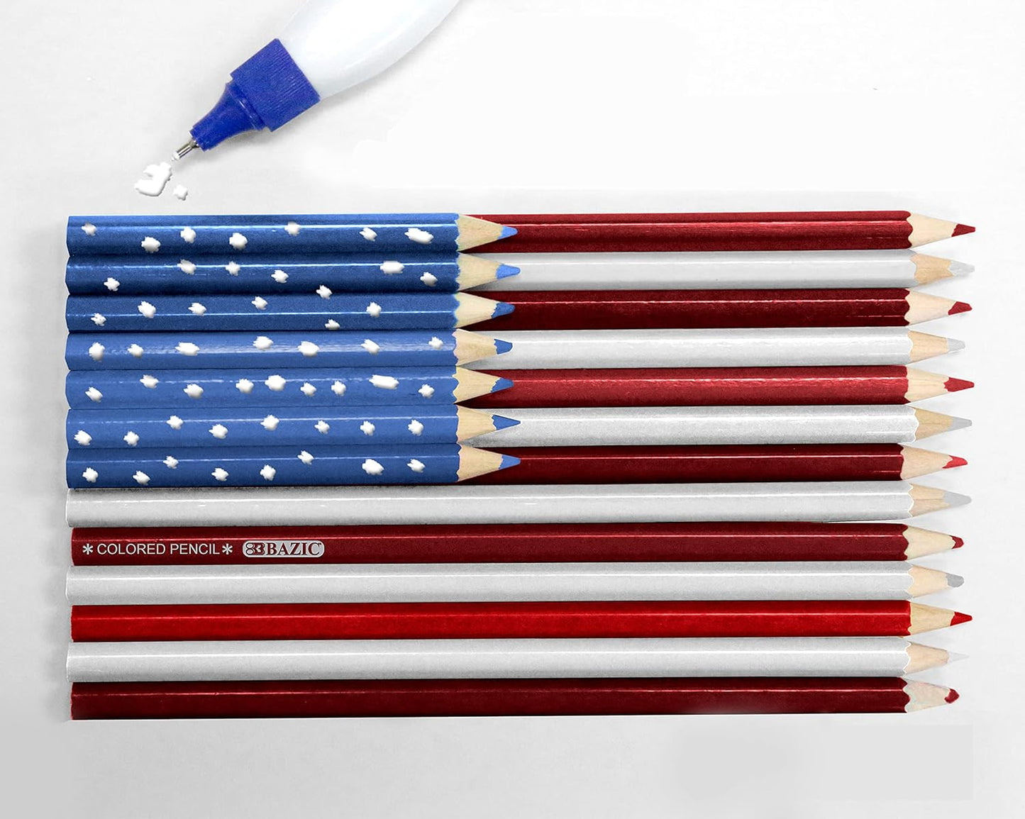 BAZIC Correction Pen (0.17oz/5 ml), Precise Metal Tip Applicator, Mini Fine Point Corrections Fluid, Squeeze White Out Wipe Out Liquid (2/Pack), 24-Packs