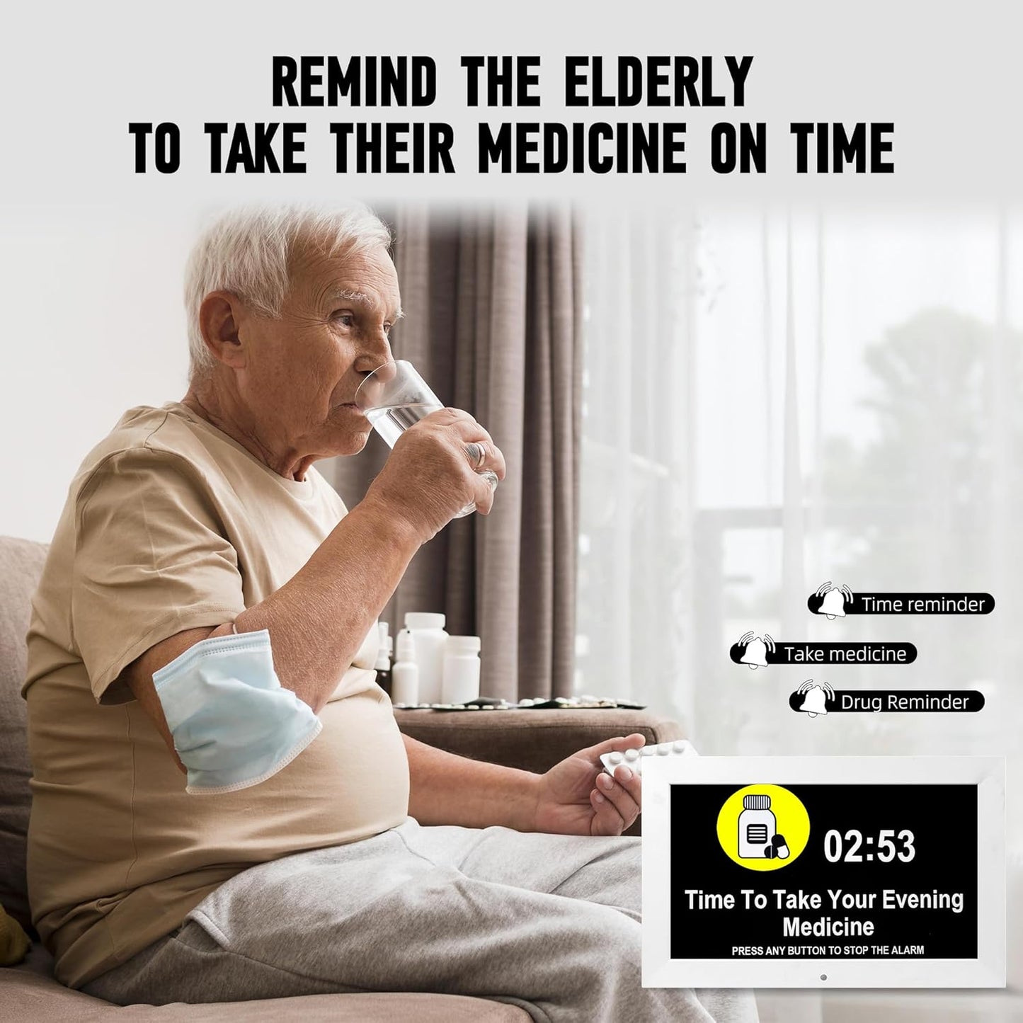 WiFi Digtial Wall Clock,Desk Clock with Weather Temperature Humidify,10 Day Weather Forecast,Weather Station with Digital Calendar and Dementia Alarm Clocks for Seniors. (White, 10.1 inches)