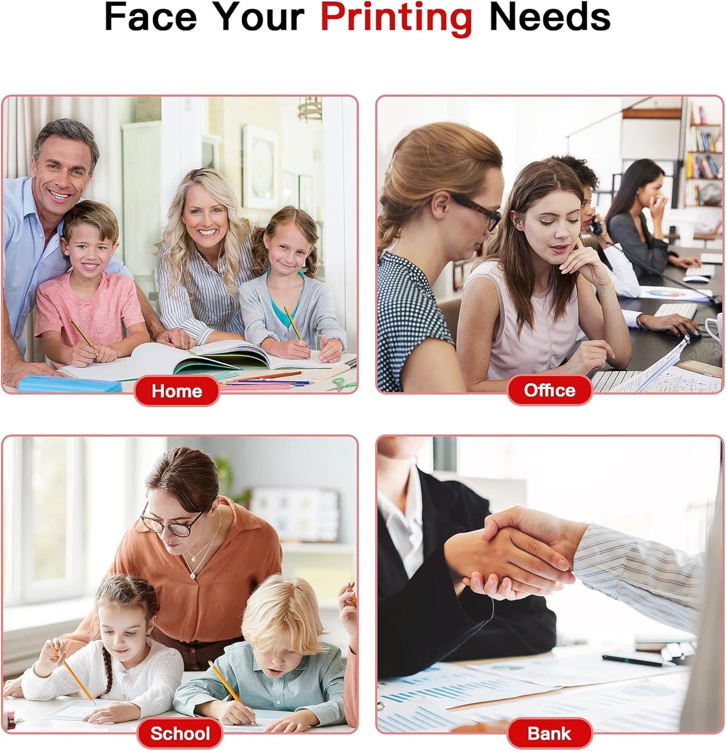 PGI-280XXL/CLI-281XXL for Canon Ink 280 281 Replacement for Canon TR8620 Ink Cartridges High Page Yield Work for PIXMA TR8620 TR8620A TR7520 TS8220 TS6120, 6 Pack PGBK/PB/Black/Cyan/Magenta/Yellow