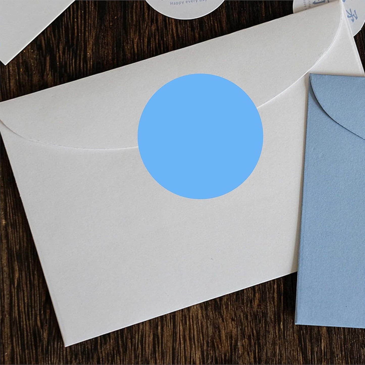 PARLAIM 2" Light Blue Round Color-Code Circle Dot Labels on a Roll, 500 Stickers, 2 inch Diameter for Inventory Garage Sale Office School