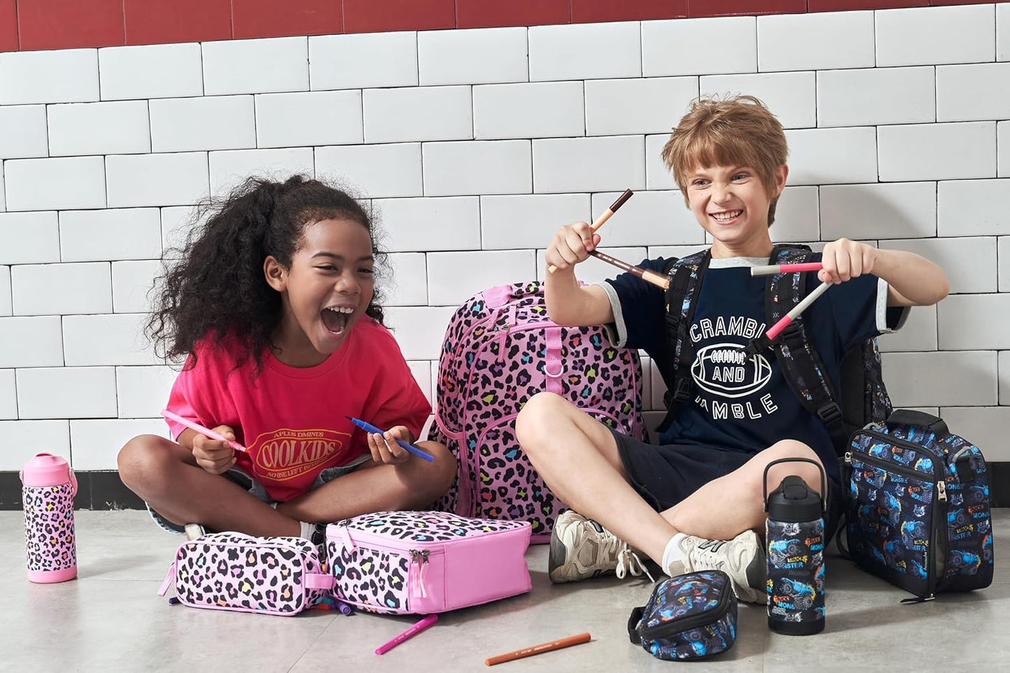 Choco Mocha Fluid Pencil Case for Girls, Soft Pencil Case Kids Pencils Pouch for Kindergarten Girls, Pink